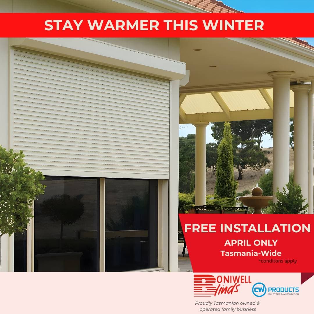 Stay warmer this winter with roller shutters